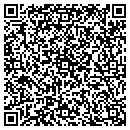 QR code with P R O E Builders contacts