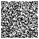 QR code with P & R Pool Service contacts