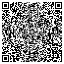 QR code with H & R Fence contacts