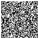 QR code with V 3 Video contacts