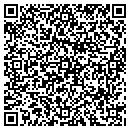 QR code with P J Groceries & Cafe contacts