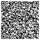 QR code with P & W Pool & Spa contacts