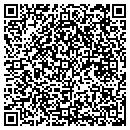QR code with H & W Pools contacts