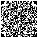 QR code with P & M Upholstery contacts