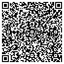 QR code with K E M Printing contacts