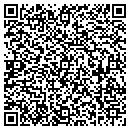 QR code with B & B Excavating Inc contacts