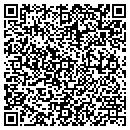QR code with V & P Printing contacts