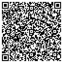 QR code with P & B Testing Inc contacts