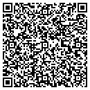 QR code with H & E Nursery contacts