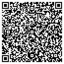 QR code with P & J Alterations contacts