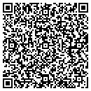 QR code with H&E Photo & Gift Shop contacts