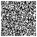 QR code with P & R Trucking contacts