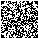 QR code with P & O Associates contacts