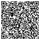 QR code with P & J Properties Inc contacts