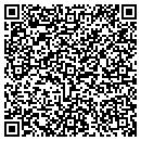 QR code with E 2 Mini Storage contacts