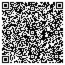 QR code with H & J Self Storage contacts