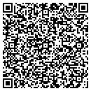 QR code with B & B Excavation contacts