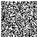QR code with P W Vincent contacts