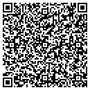 QR code with B & E Wine Bar contacts