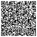 QR code with H & B Farms contacts