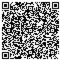 QR code with R M Pools contacts