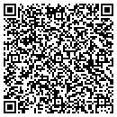 QR code with B & B Deer Processing contacts