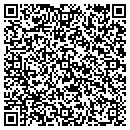 QR code with H E Tool & Die contacts