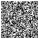 QR code with H Interiors contacts