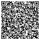 QR code with P & R Service contacts