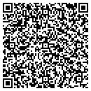 QR code with P and J Towing contacts