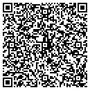 QR code with K Peacock contacts
