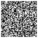 QR code with M E George contacts