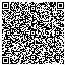 QR code with B and E Septic Tank contacts