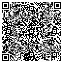 QR code with P and T Mini Storages contacts