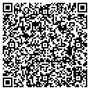 QR code with R and F Fur contacts