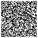 QR code with P & R Pool Center contacts