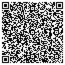 QR code with H & H Fabric contacts