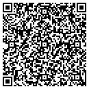 QR code with P & T Video contacts