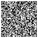 QR code with 3 C's & Fleas contacts