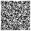 QR code with P J's Mini Storage contacts