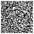 QR code with B & E Cab Co contacts