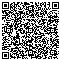 QR code with D & B's contacts