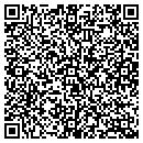 QR code with P J's Alterations contacts