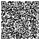QR code with B J's Menswear contacts