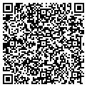 QR code with P C & W contacts