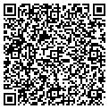 QR code with B & H contacts