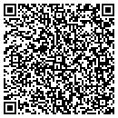 QR code with P & B Fabrics Inc contacts