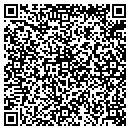 QR code with M V West Grading contacts