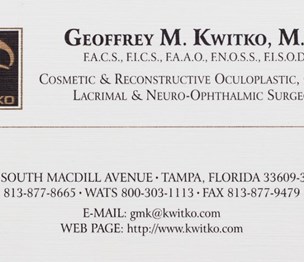 Geoffrey M. Kwitko, MD, FACS.