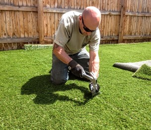 Lawn Pros Landscaping Artifical Turf & Concrete.